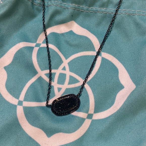 Kendra Scott Prototype Pave Gunmetal and Black Drusy Lux Elisa - Picture 1 of 4